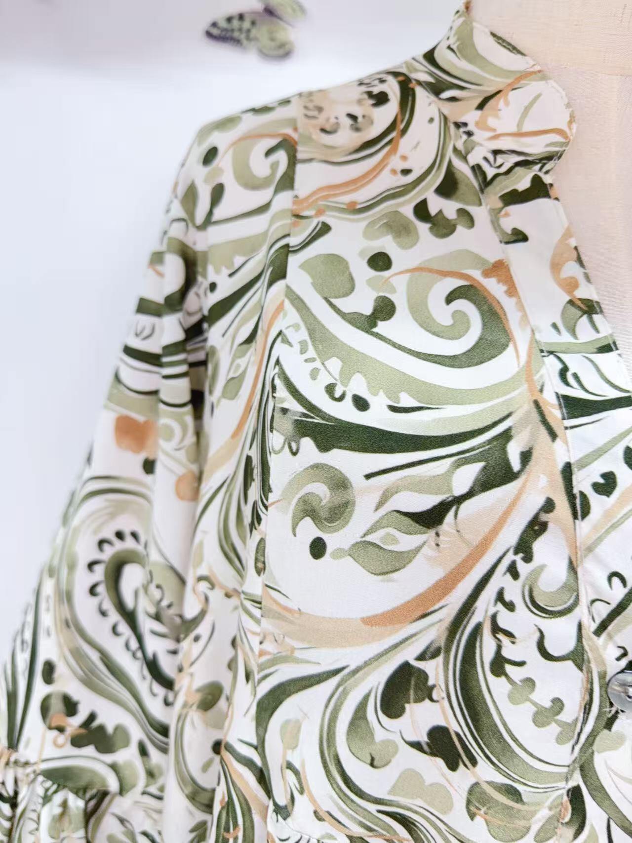 Loowie Buttoned Maxi Dress in Khaki