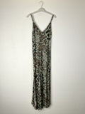 TDLEO Leopard Print Maxi Dress — Olive