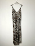 TDLEO Leopard Print Maxi Dress — Taupe