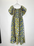 TDMPM Mediterranean Print Maxi Dress — White