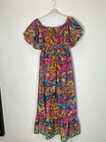 TDMPM Mediterranean Print Maxi Dress — Fuchsia