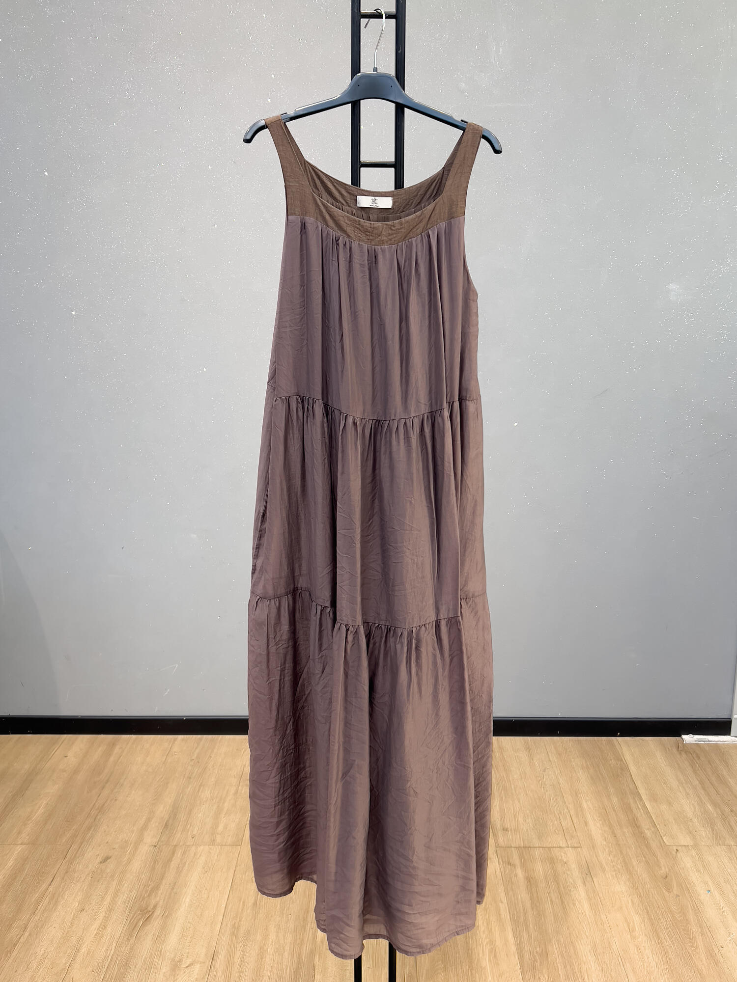 VLLTLDR Tencel Long Dress Dark Brown