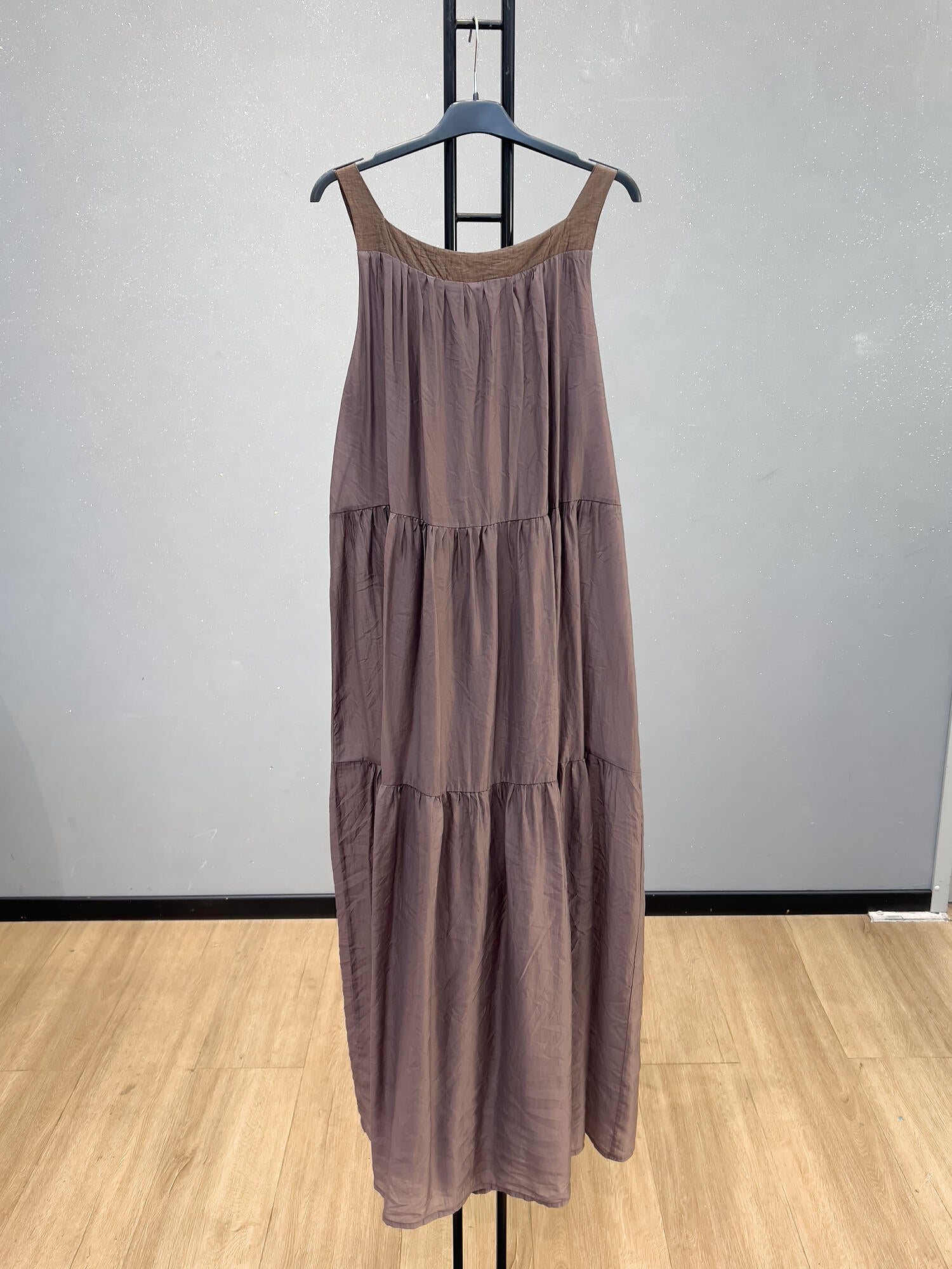 VLLTLDR Tencel Long Dress Dark Brown