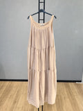 VLLTLVA Tencel Long Dress Vanilla
