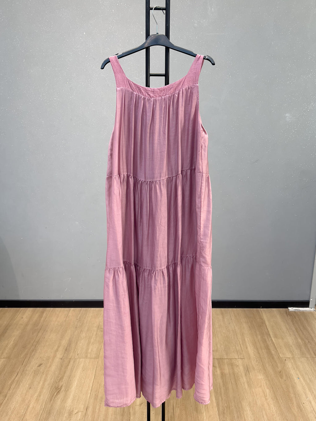 VLLTLOR Tencel Long Dress Old Rose