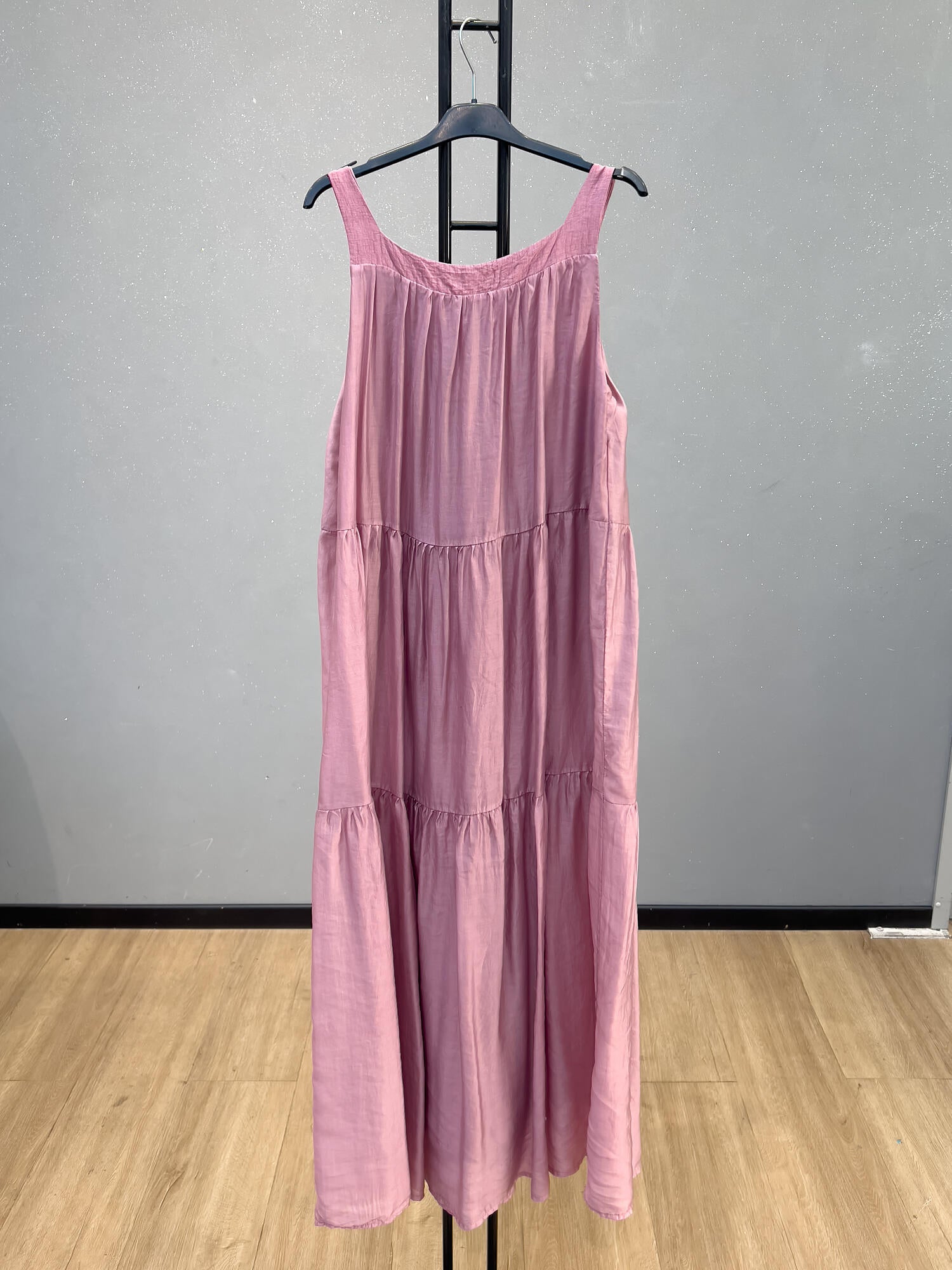 VLLTLOR Tencel Long Dress Old Rose