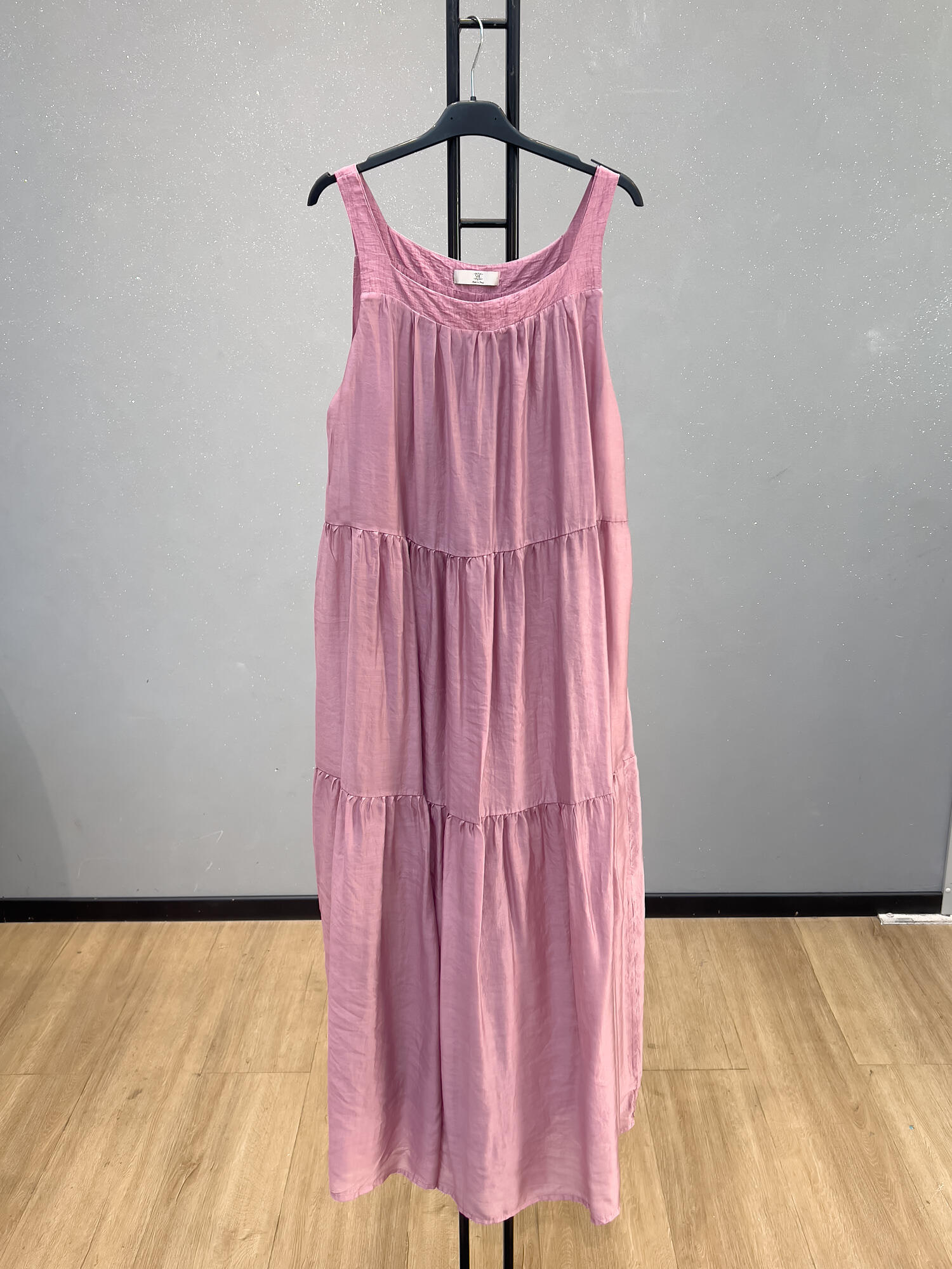 VLLTLOR Tencel Long Dress Old Rose