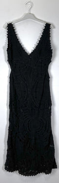 TDCRM Crochet Midi Dress — Black