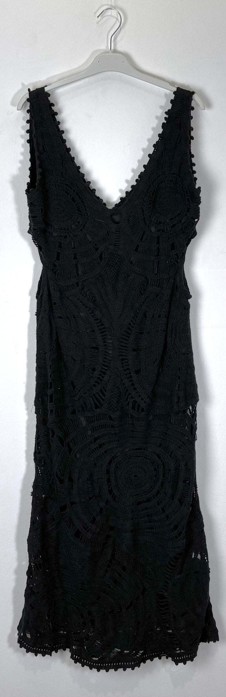 TDCRM Crochet Midi Dress — Black