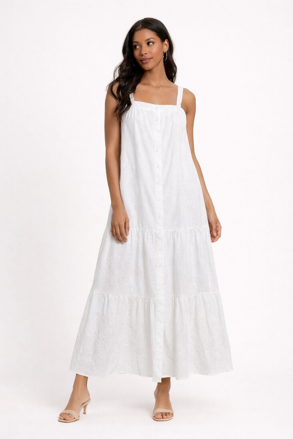 LUEBY Dress in Eyelet Lace Style 2