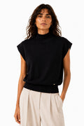 LUTNS2 Black Turtleneck Sweater