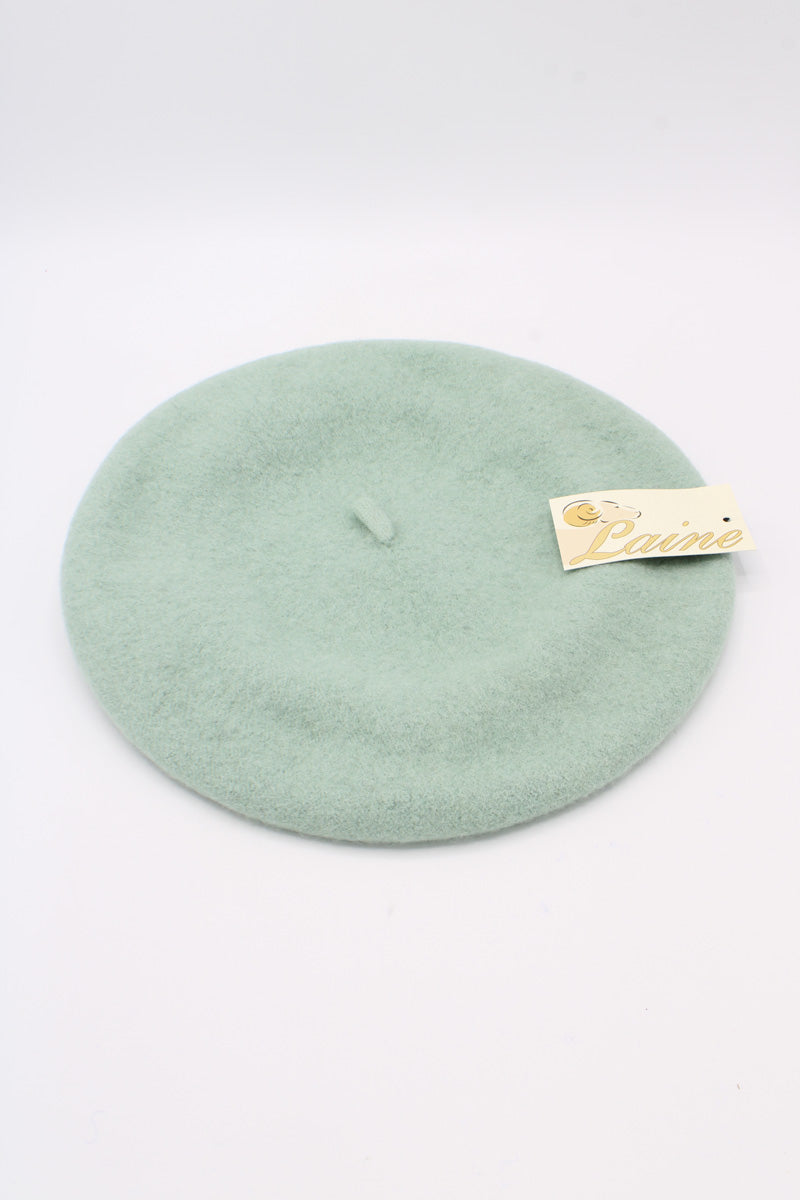 HO5020 Classic Wool Beret - Light Green