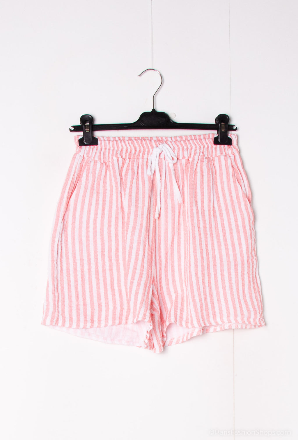 Palm Embroidered Pocket Shorts Coral