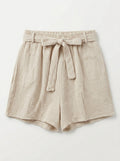 Cotton Gauze Shorts Beige