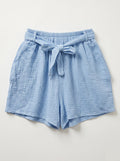 Cotton Gauze Shorts Sky Blue