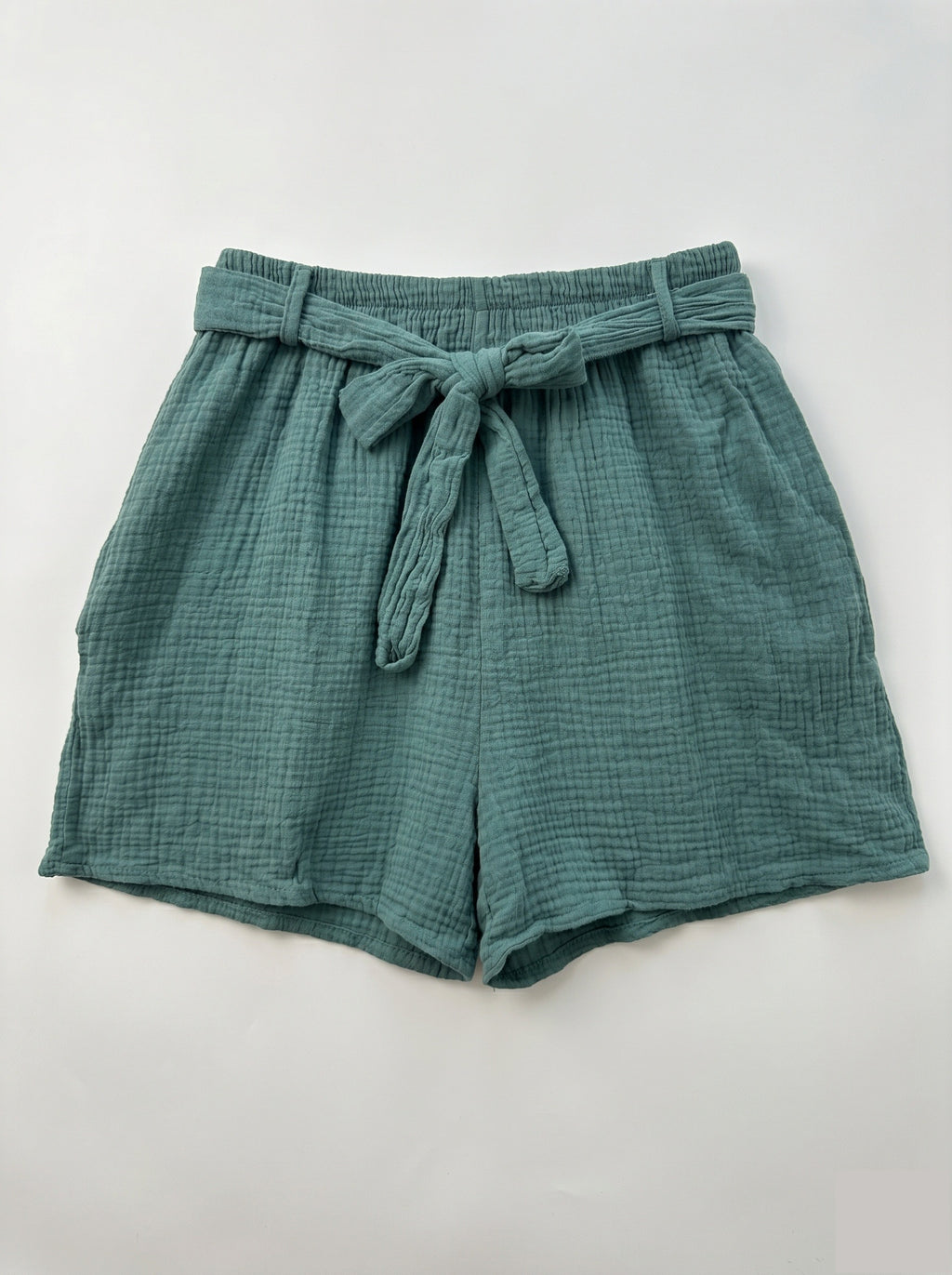 Cotton Gauze Shorts Celadon