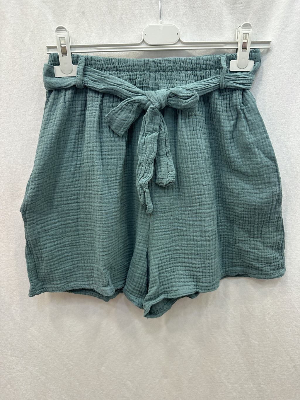 Cotton Gauze Shorts Celadon