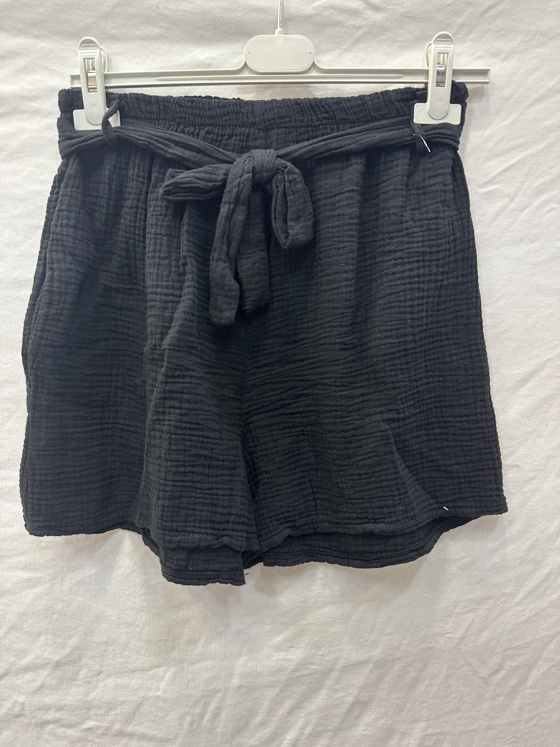 Cotton Gauze Shorts Black