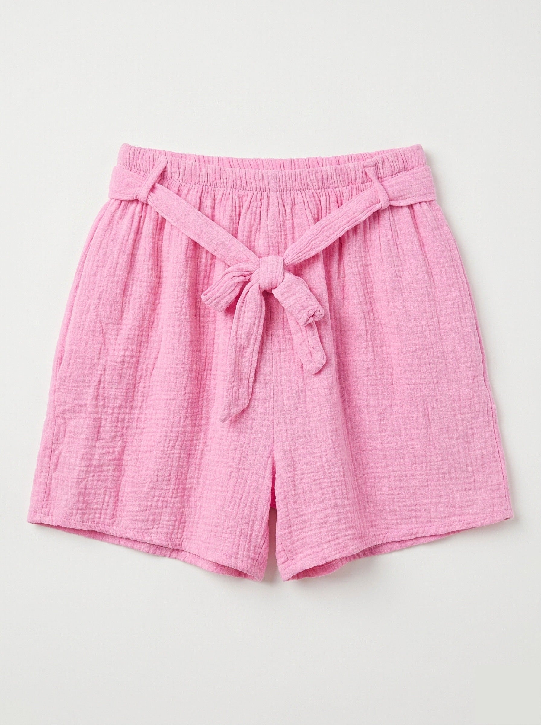 Cotton Gauze Shorts Pink
