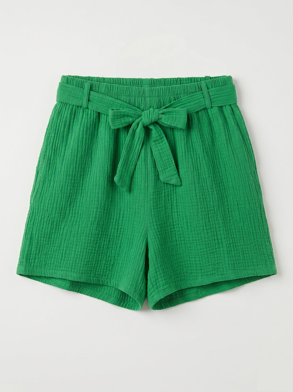 Cotton Gauze Shorts Green