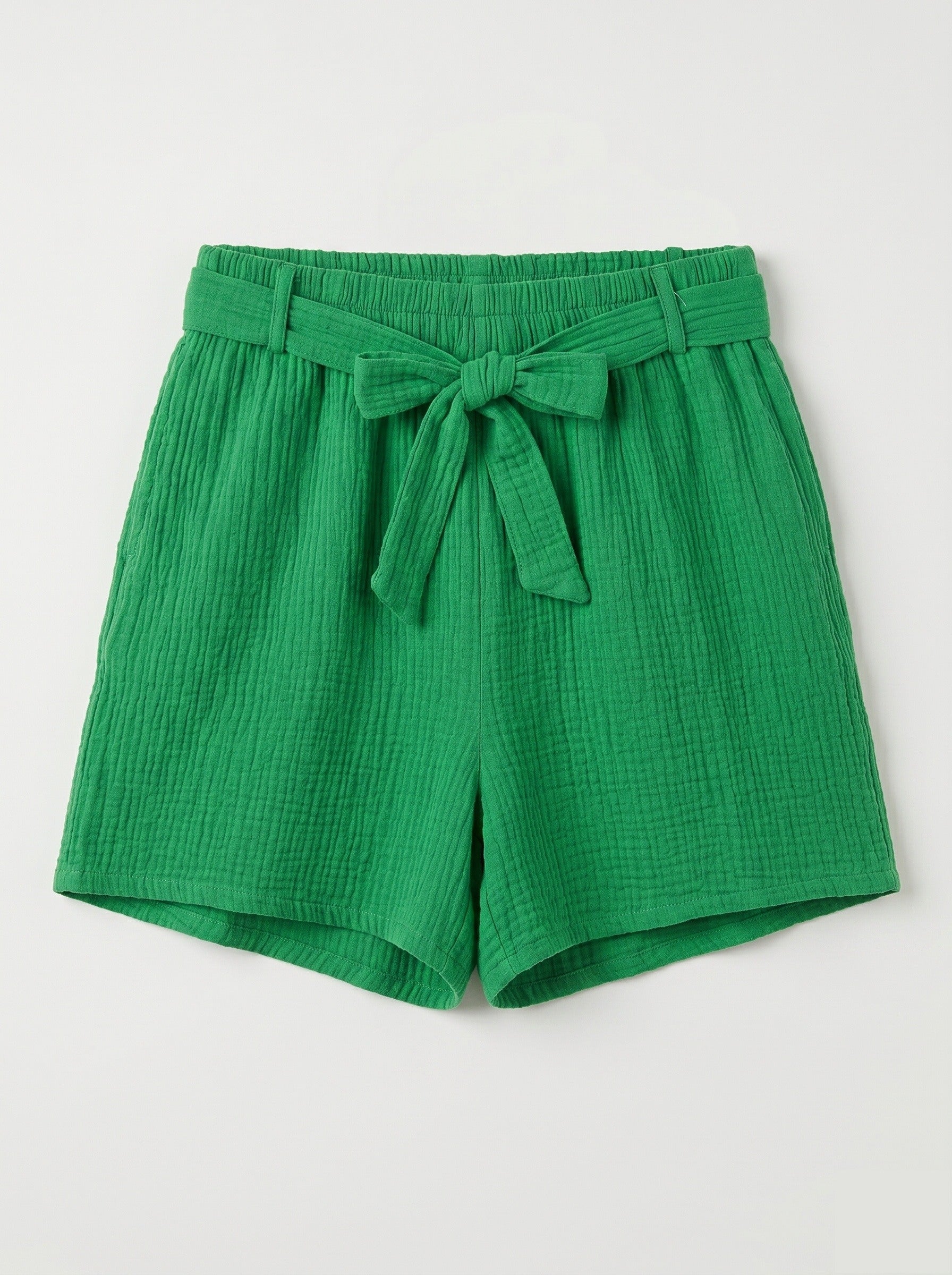 Cotton Gauze Shorts Green