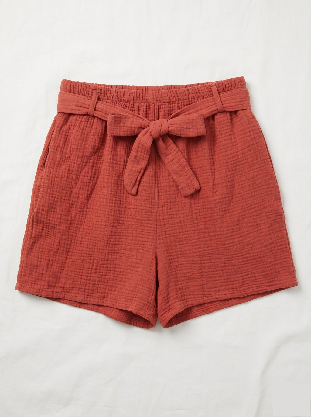 Cotton Gauze Shorts Old Rose