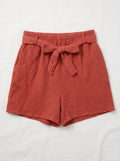 Cotton Gauze Shorts Old Rose