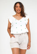 Linen/Cotton Shorts Beige