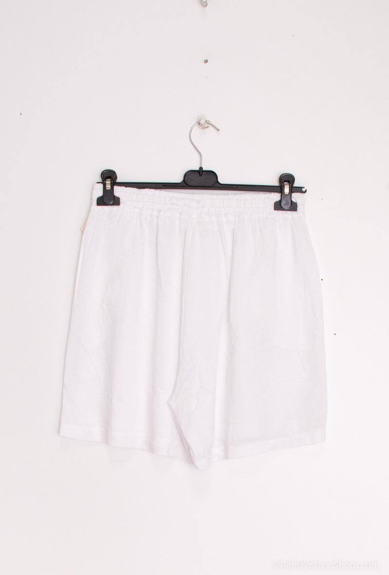 Linen/Cotton Shorts White