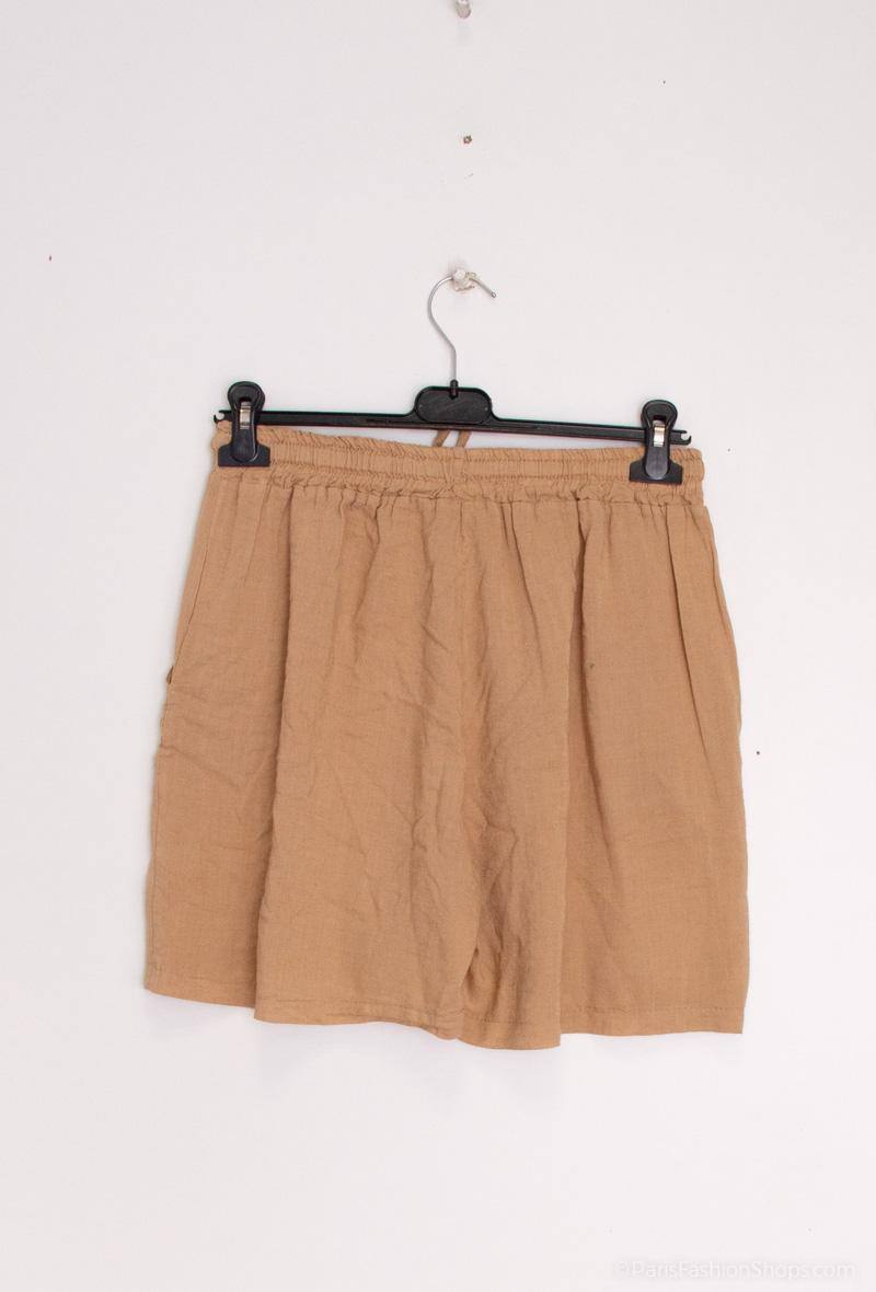 Linen/Cotton Shorts Camel