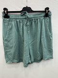 Linen/Cotton Shorts Celadon