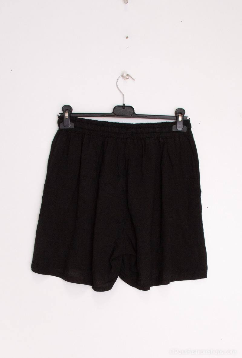Linen/Cotton Shorts Black