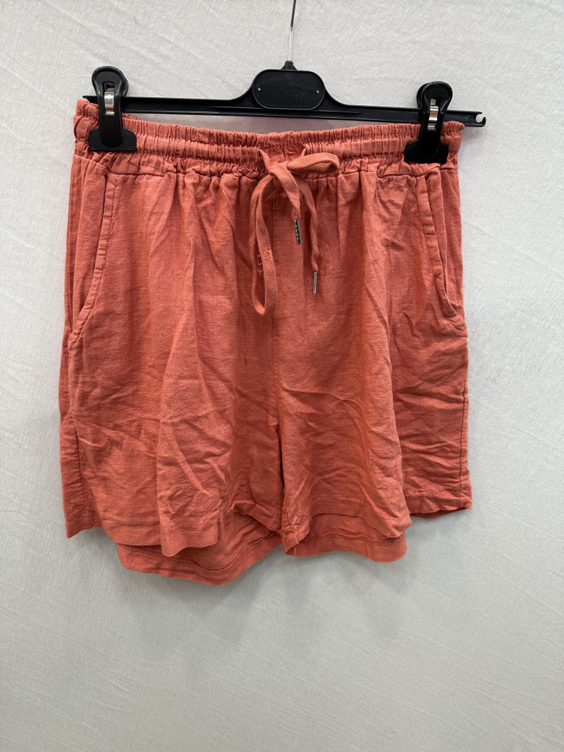 Linen/Cotton Shorts Old Rose