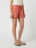 Linen/Cotton Shorts Old Rose
