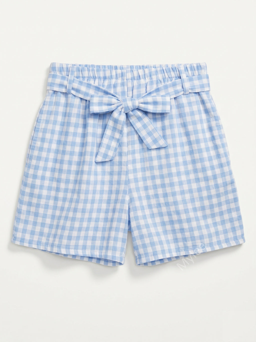 Printed Cotton Gauze Shorts Sky Blue