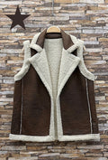 ES19 Dark Brown Sleeveless Coat