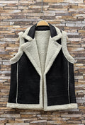 ES20 Black Sleeveless Coat