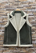 ES21 Khaki Sleeveless Coat