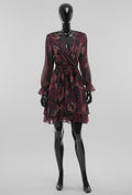ES1 Burgundy Wrap Dress
