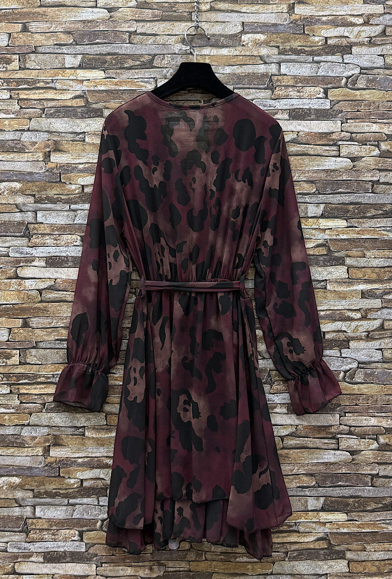 ES1 Burgundy Wrap Dress