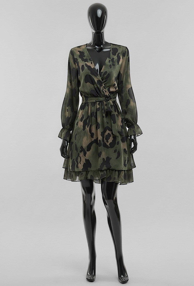ES2 Khaki Wrap Dress