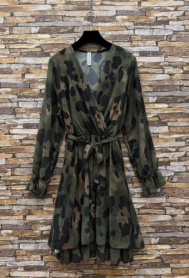 ES2 Khaki Wrap Dress