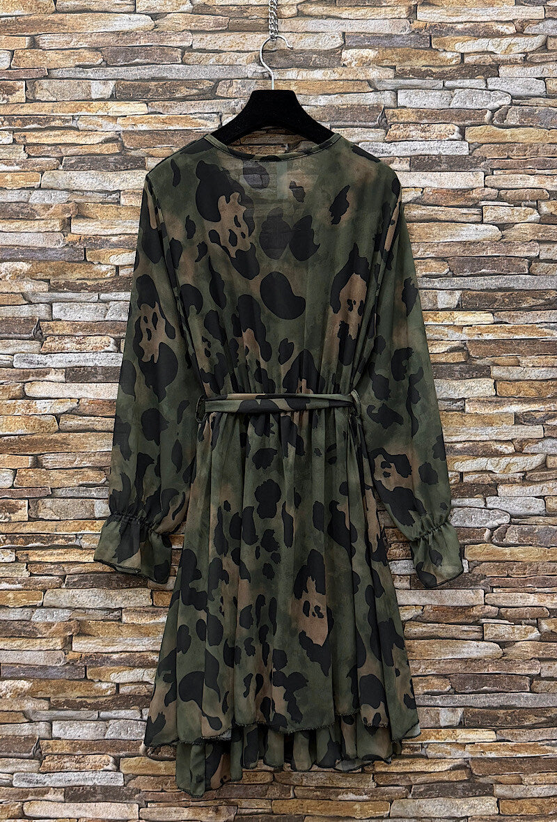 ES2 Khaki Wrap Dress