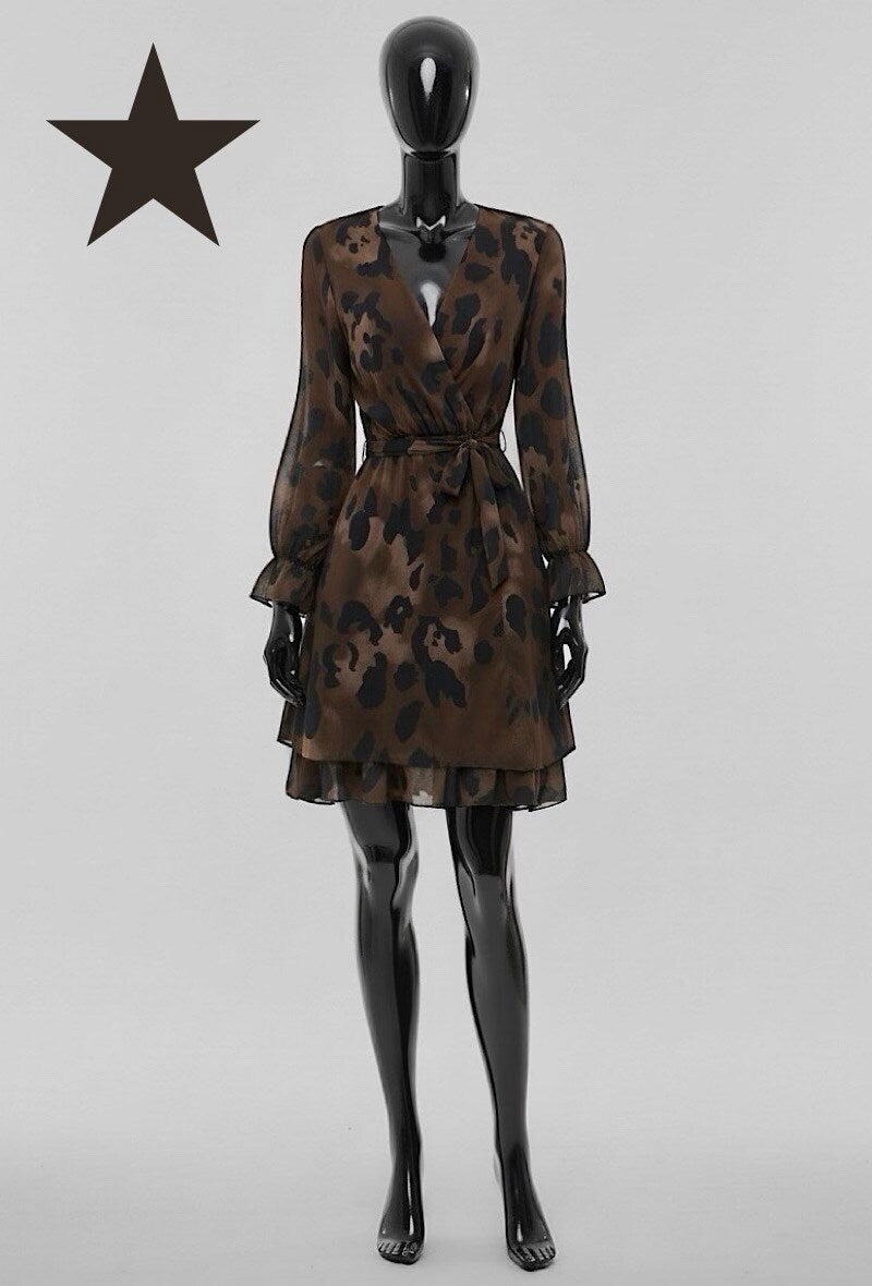 ES3 Dark Brown Wrap Dress