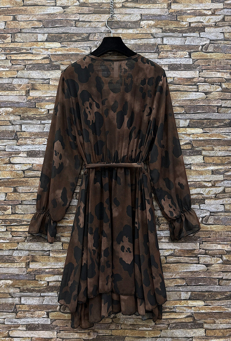 ES3 Dark Brown Wrap Dress