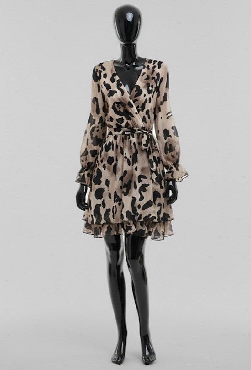 ES4 Champagne Wrap Dress