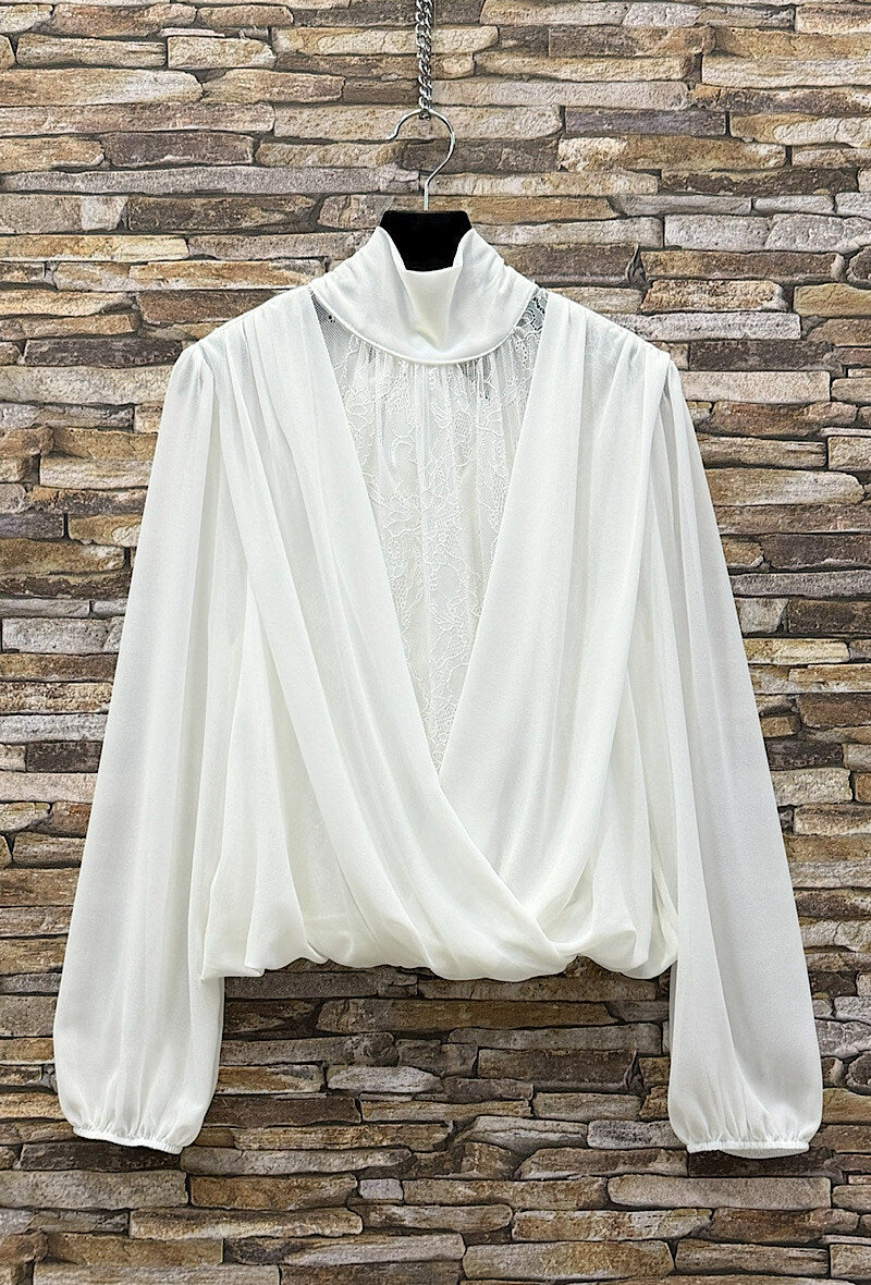 ES5 White Lace Blouse