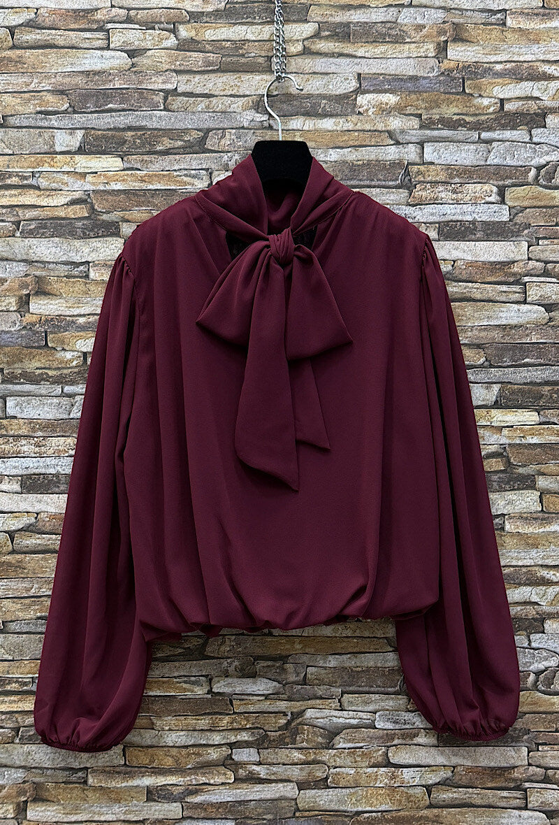 ES7 Burgundy Lace Blouse