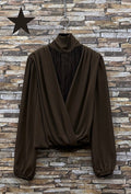 ES8 Dark Brown Lace Blouse