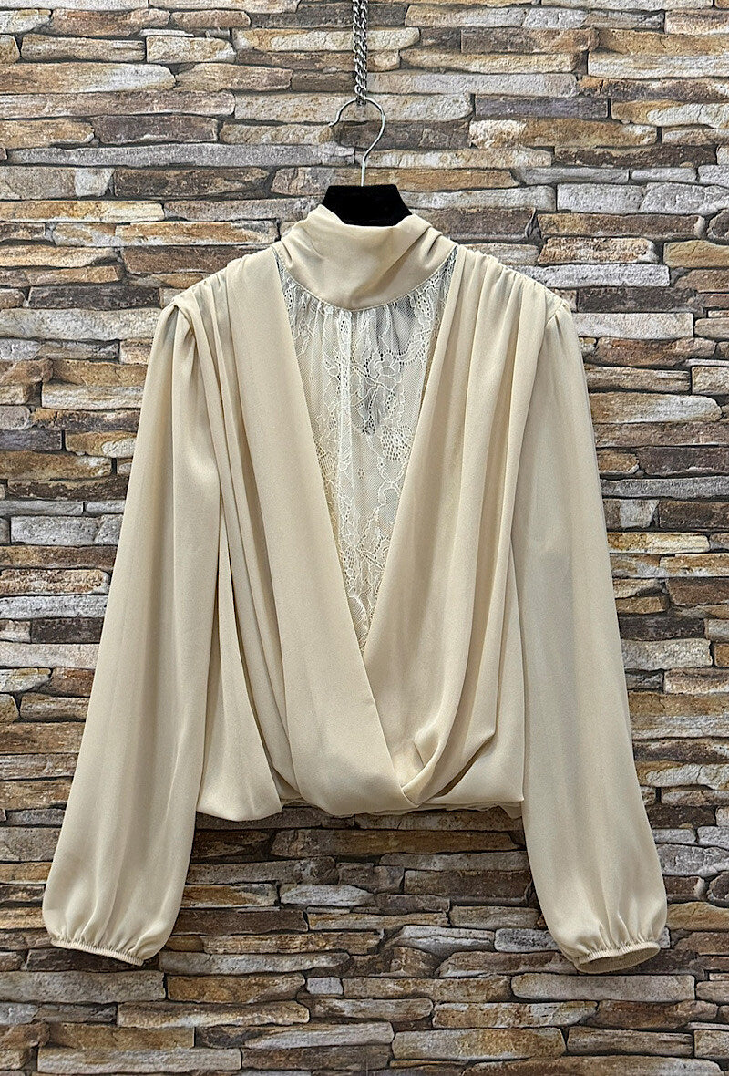 ES9 Beige Lace Blouse